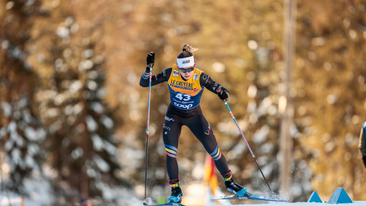 Gina del Rio, al Tour de Ski a Toblach.