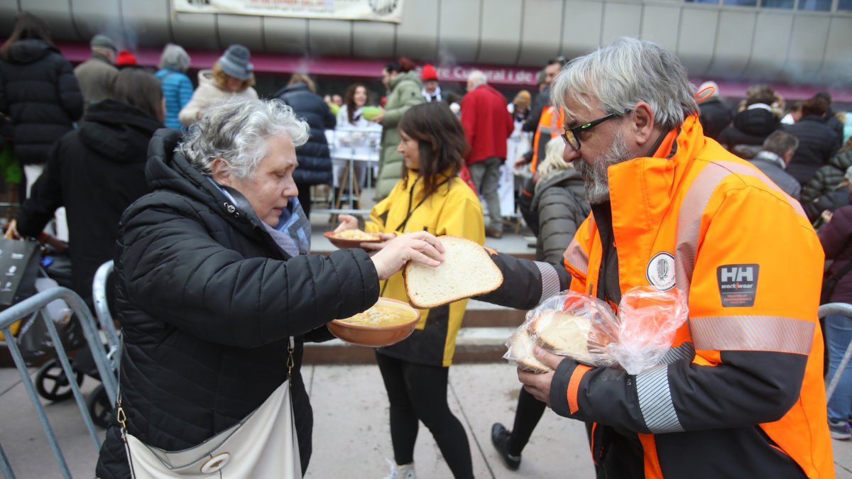 L’escudellada es va tornar a fer a la plaça de la Germandat.