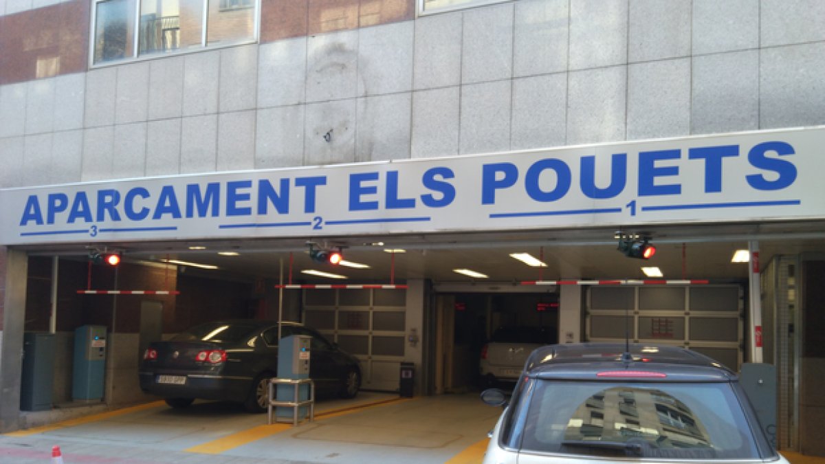 L’aparcament dels Pouets.