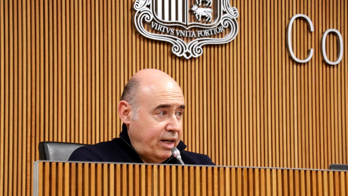 El president de l'Associació de Propietaris de Béns Immobles, Jordi Marticella, al Consell