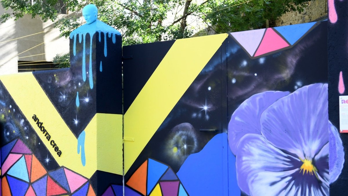 Una de les obres de la primera edició de l'Andorra Crea