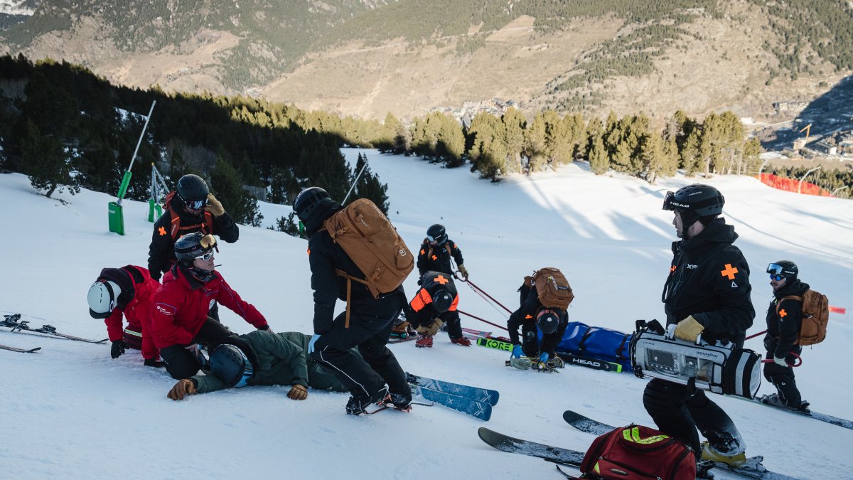 Simulacre a la pista Avet.