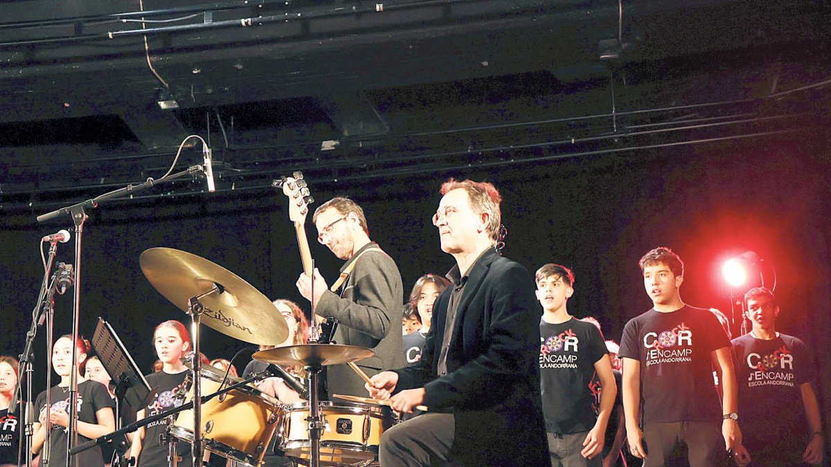 Un moment de l’actuació.