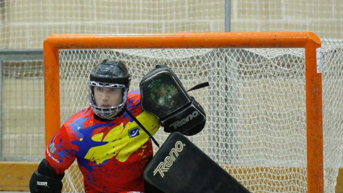 Carlos de Sousa al duel contra el Salt.