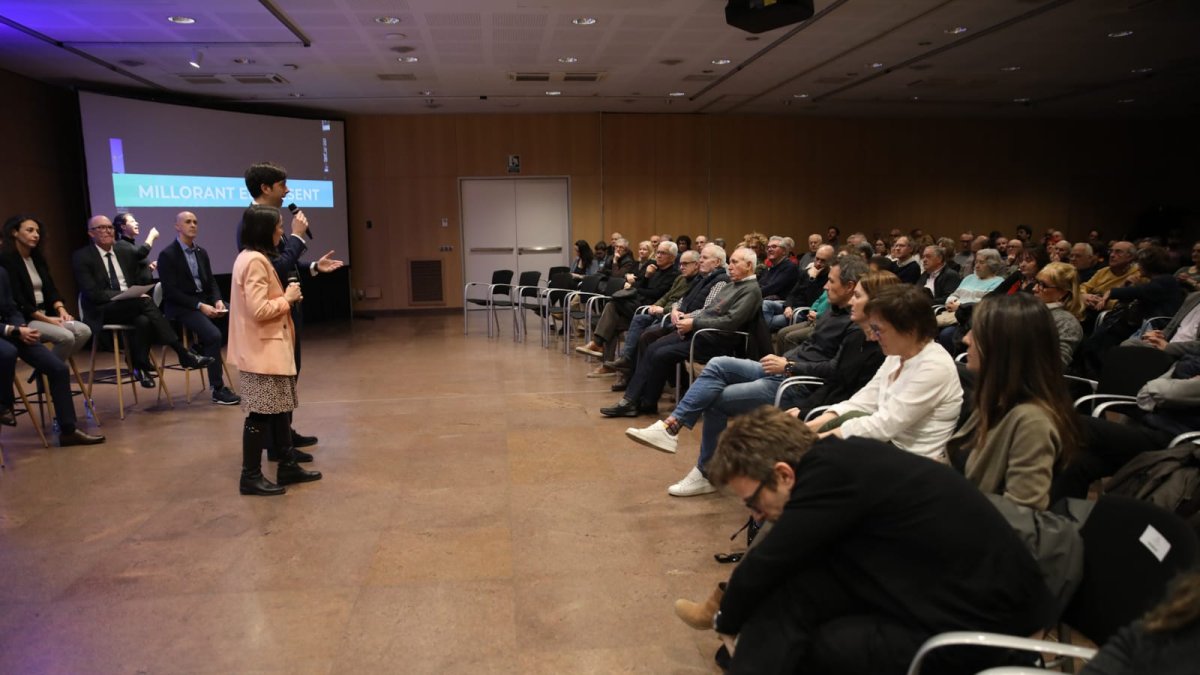 Un moment de la reunió de poble d'Andorra la Vella