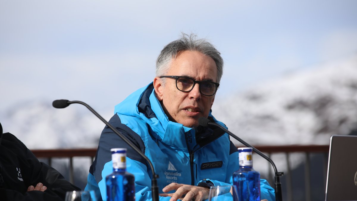 El CEO de la Copa d’Europa de Soldeu, David Hidalgo, a la presentació.