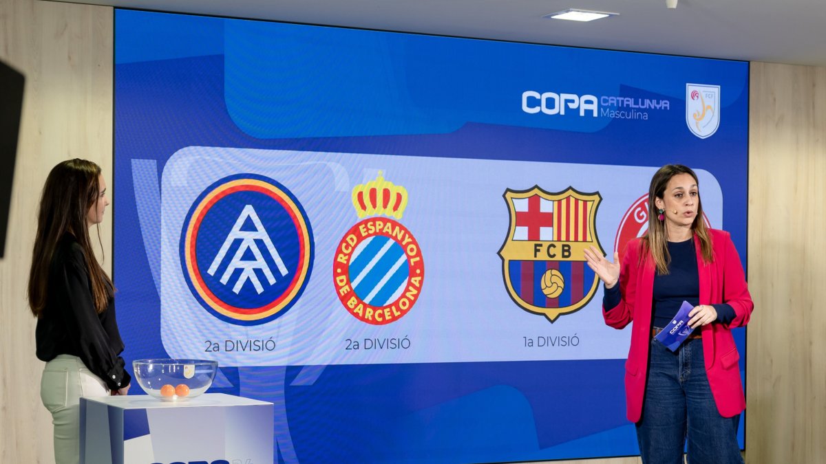 Un instant del sorteig celebrat ahir.