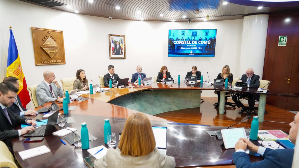 El consell de comú celebrat ahir.