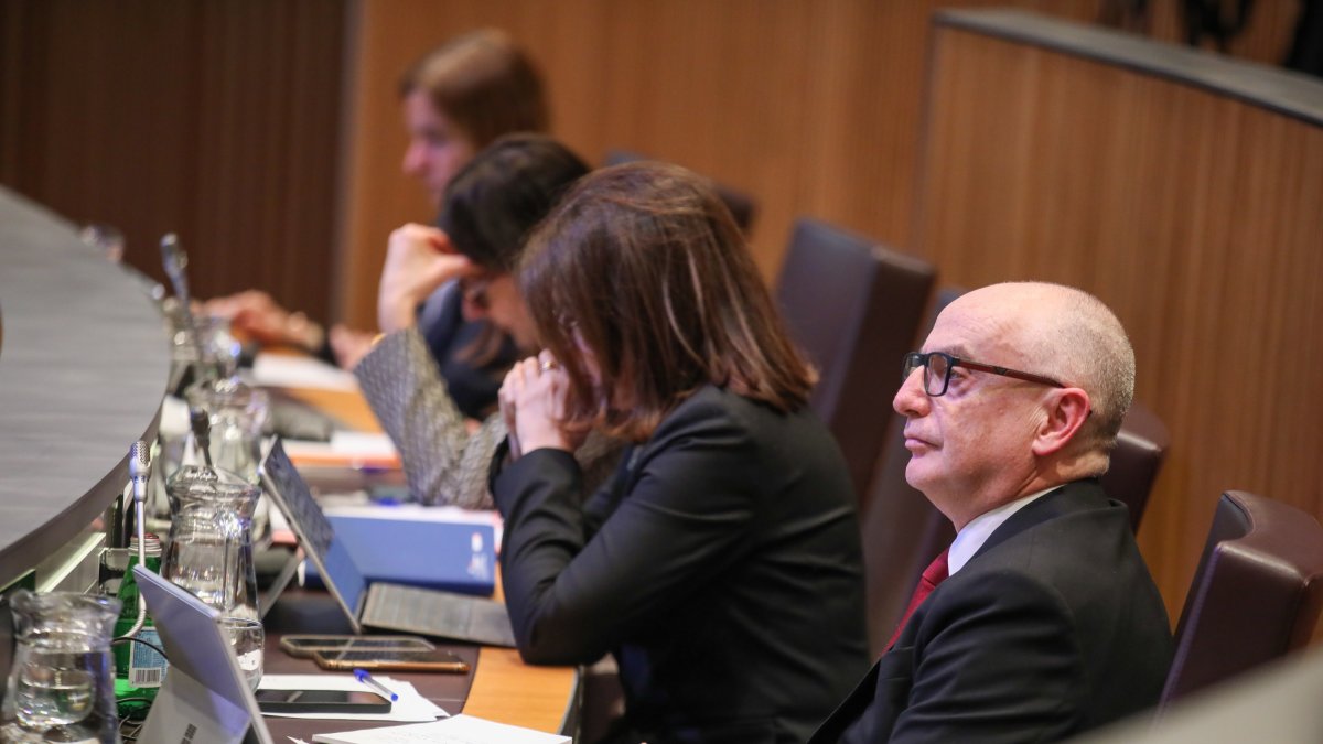 El ministre de Finances, Ramon Lladós, ahir al Consell General.