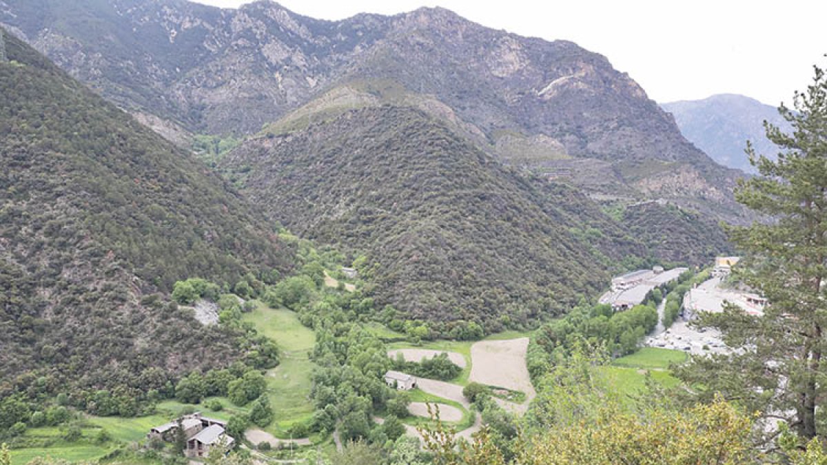 Vista d’una zona poc urbanitzada de Sant Julià.