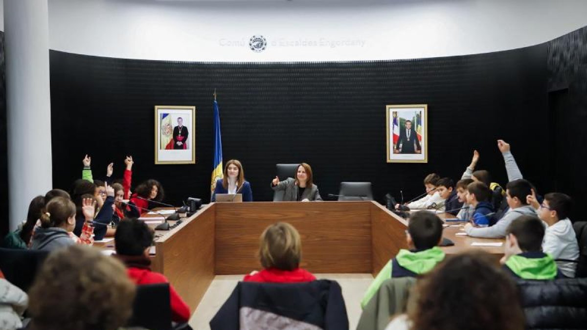 El Consell d'Infants celebrat avui a Escaldes