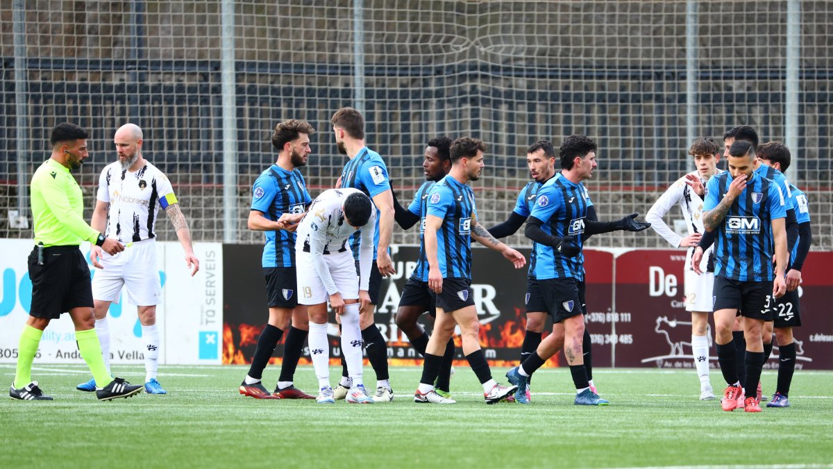 Els jugadors de l’Inter celebren un dels gols.