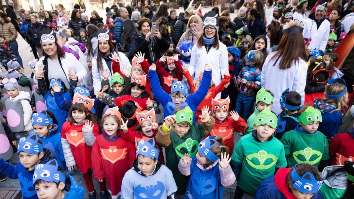 Nens disfressats en una edició anterior del carnaval