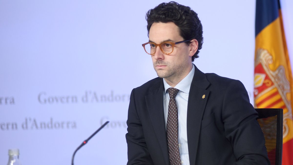 Guillem Casal a la roda de premsa posterior al consell de ministres