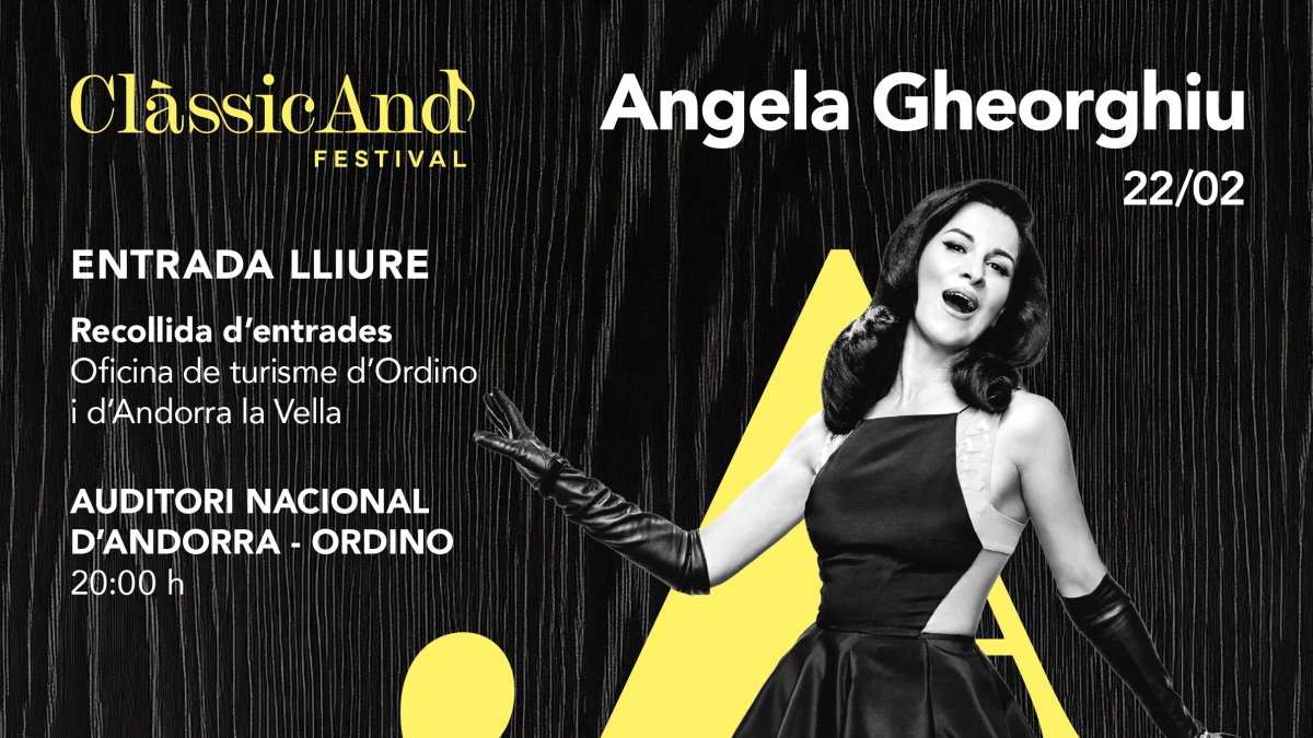Cartell del concert d'Angela Gheorghiu