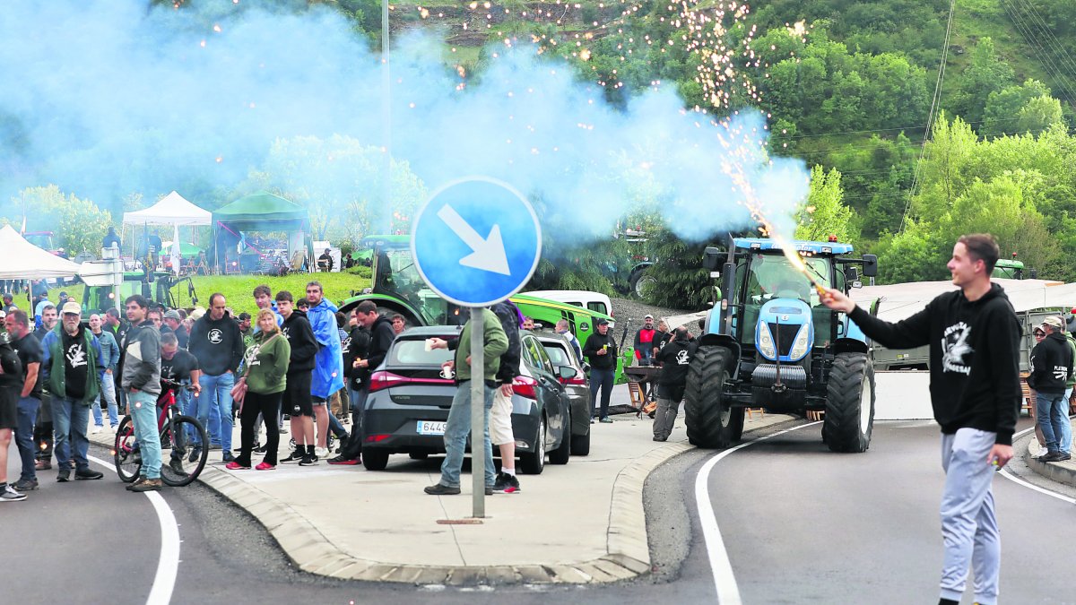 Una protesta agrària l’any passat.