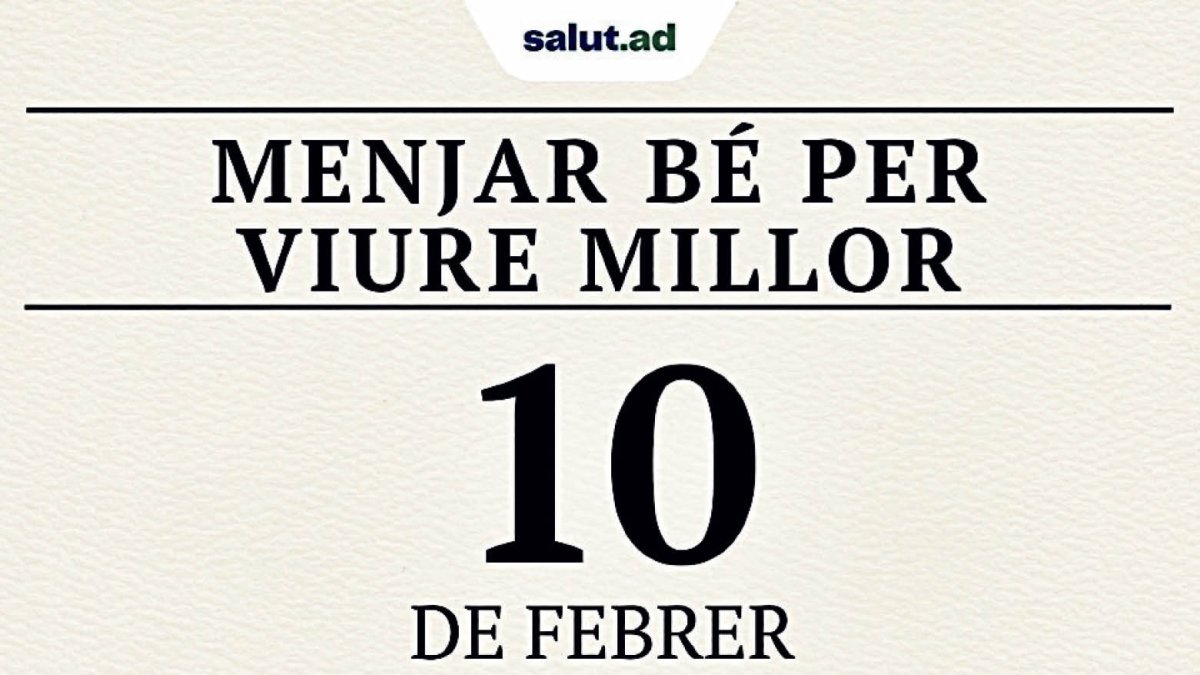 Menjar bé per viure millor