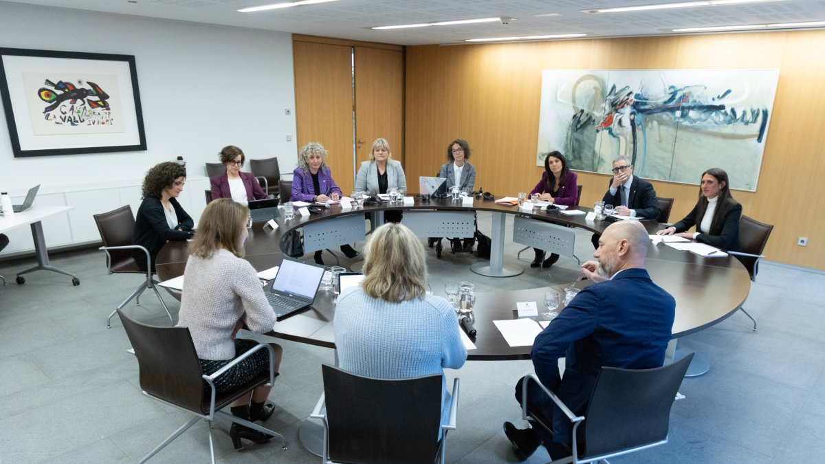 Un moment de la trobada entre el GREVIO i la Comissió Legislativa d’Afers Socials i Igualtat