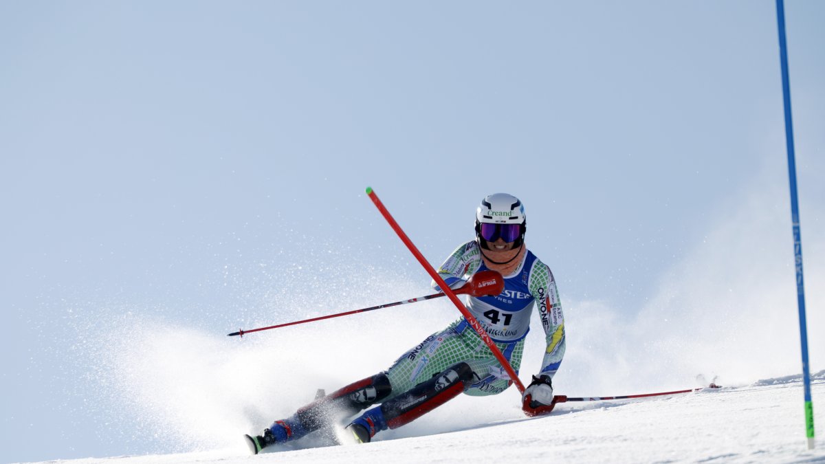 Carla Mijares, durant l’eslàlom del Campionat del Món de Saalbach.