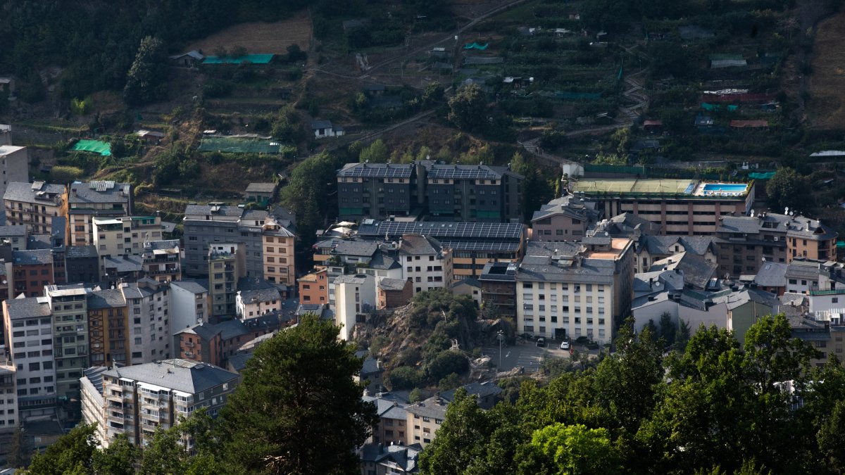 Edificis a Andorra la Vella.