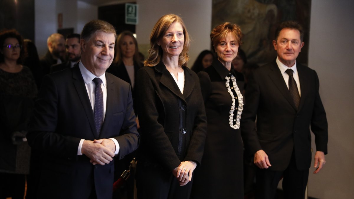 Enric Casadevall, Olga Adellach, Clàudia Arias i Joan Cabeza quan integraven el Consell Superior de la Justícia