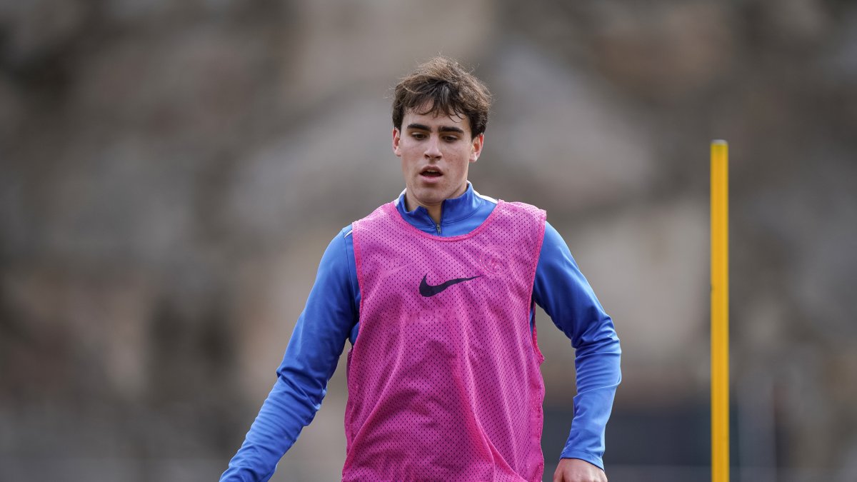 ‘Bomba’, a l’entrenament d’ahir al Comunal.