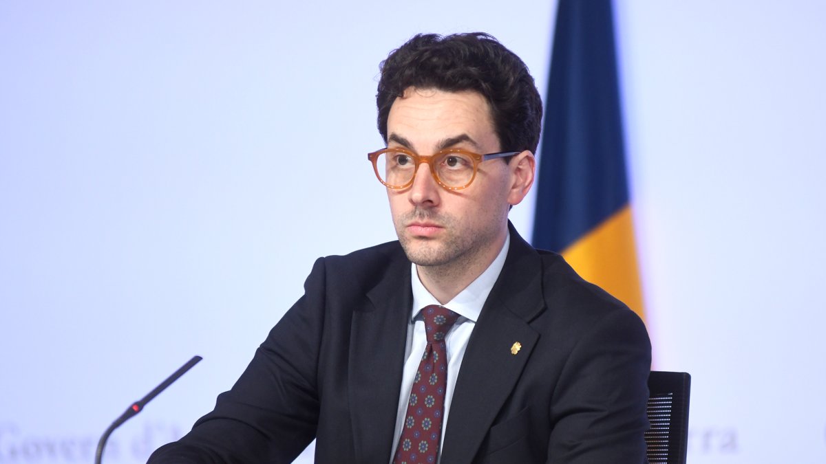 Guillem Casal en la roda de premsa posterior al consell de ministres.