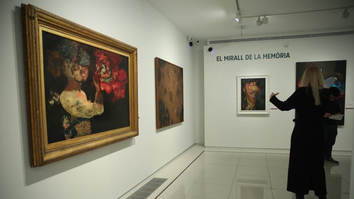 Presentació ahir de l’exposició ‘Vincles’.