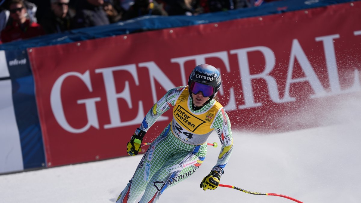 Cande Moreno, al descens del Mundial.