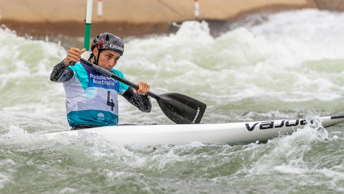 Doria durant la baixada de la final a Penrith