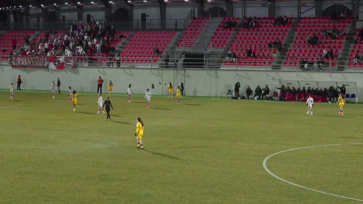 Un instant del partit a Geòrgia