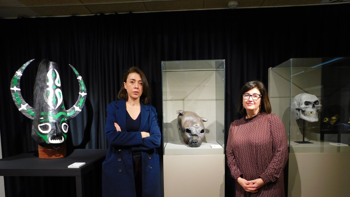 La màscara de l'ossa d'Ordino al MUVa