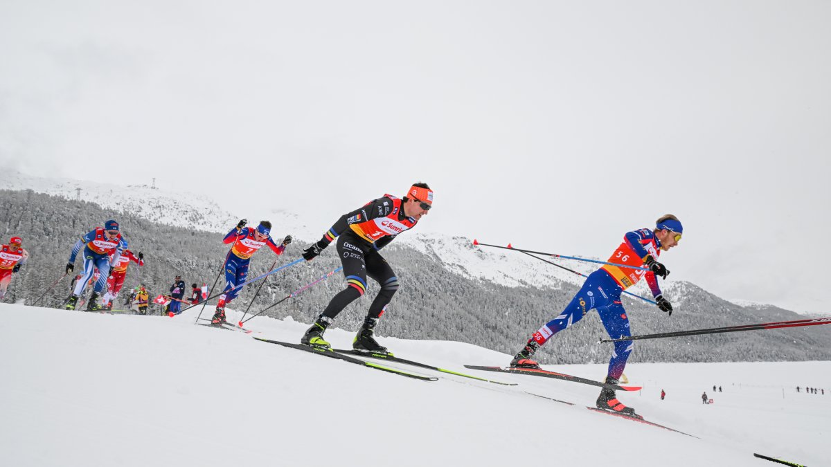 El fondista Irineu Esteve, als 20 quilòmetres ‘mass start’ estil lliure a Engadin.