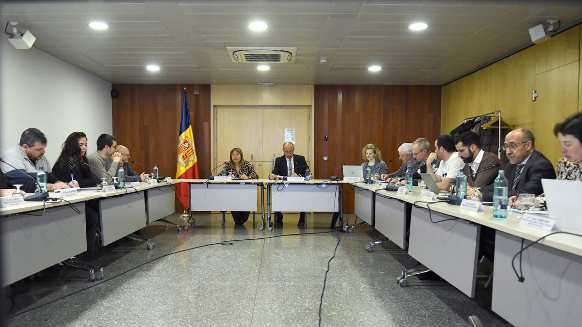 Un moment de la reunió del consell econòmic i social