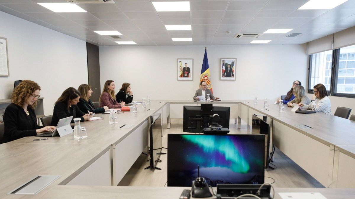La reunió amb representants de l’entitat.