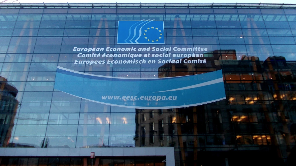 L'accés a l'edifici del CESE