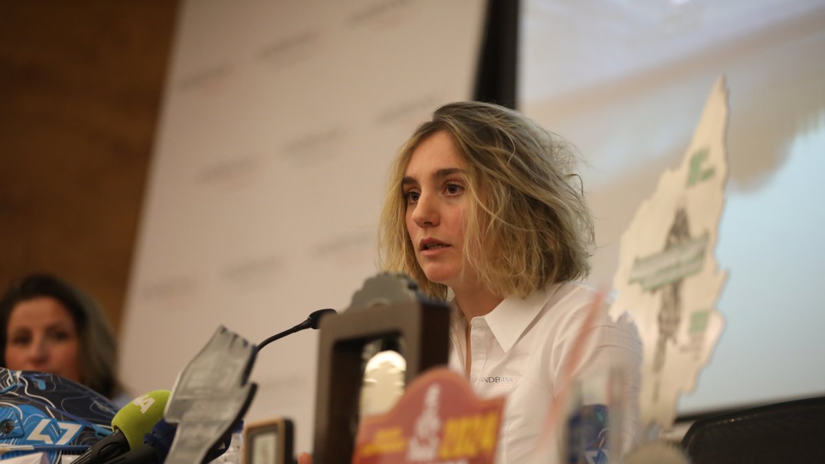 Margot Llobera, el dia que va anunciar la retirada competitiva del món del motor.