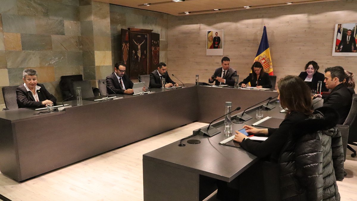 Sessió del comú d’Ordino d’ahir.