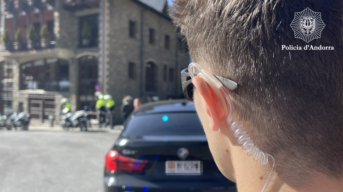 Un dels agents del cos de seguretat.