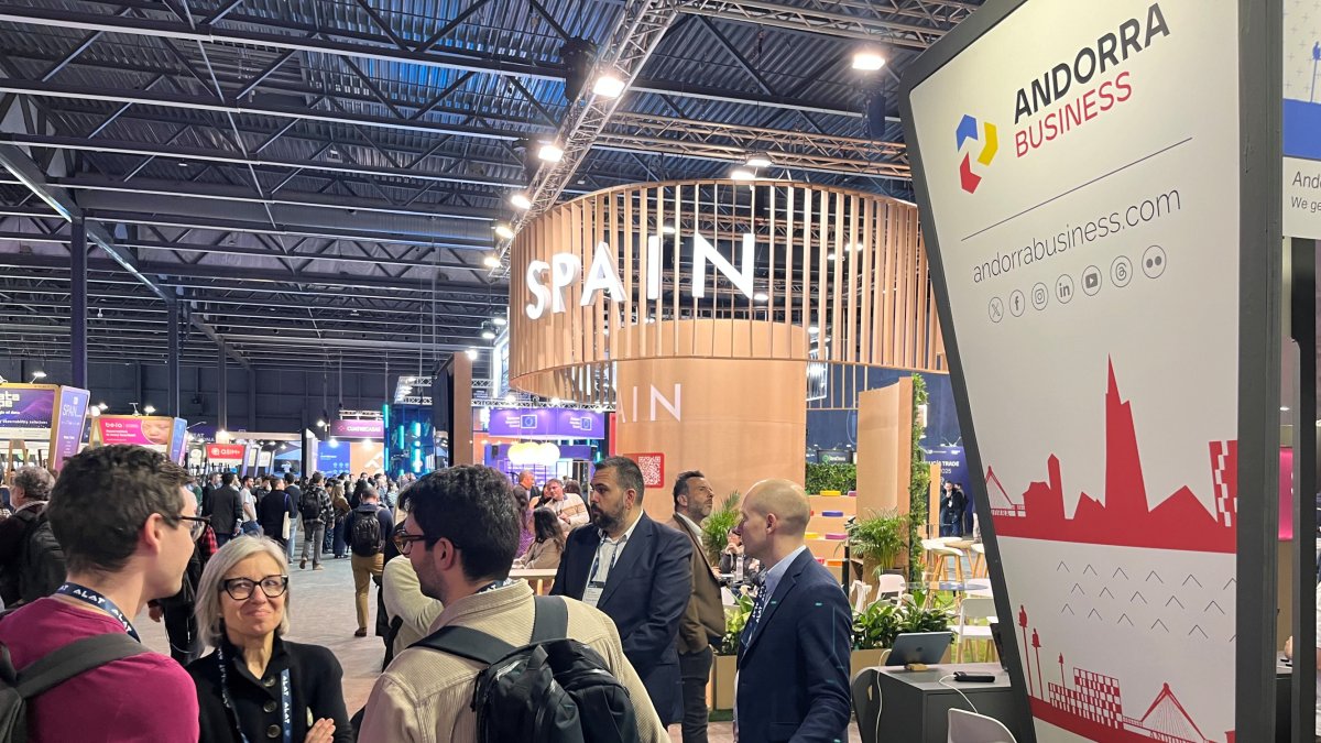 L'stand d'Andorra Business al Mobile World Congress