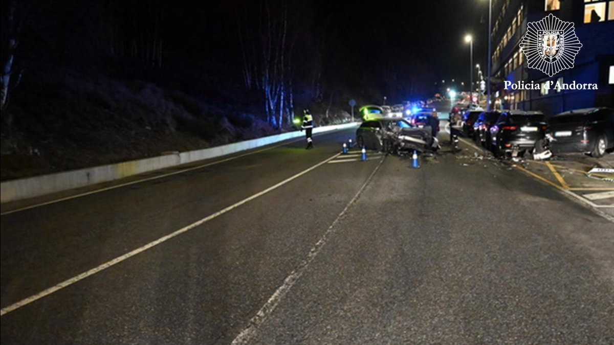 L’accident de la nit de divendres a diumenge.