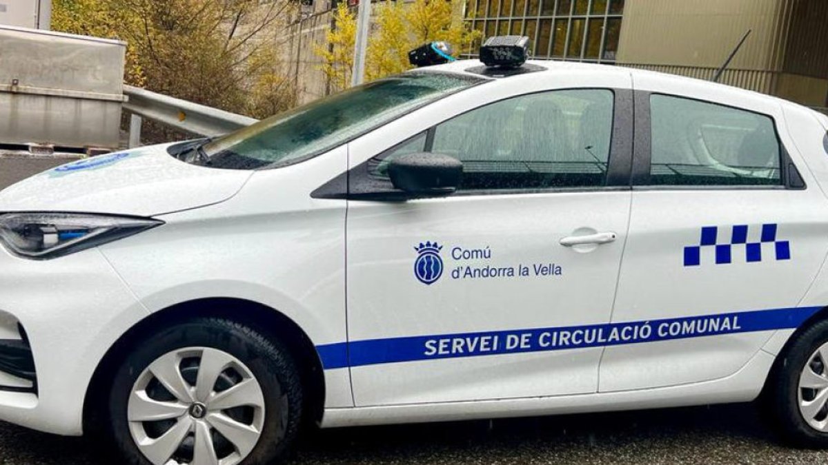El vehicle del comú que podia sancionar els conductors infractors.