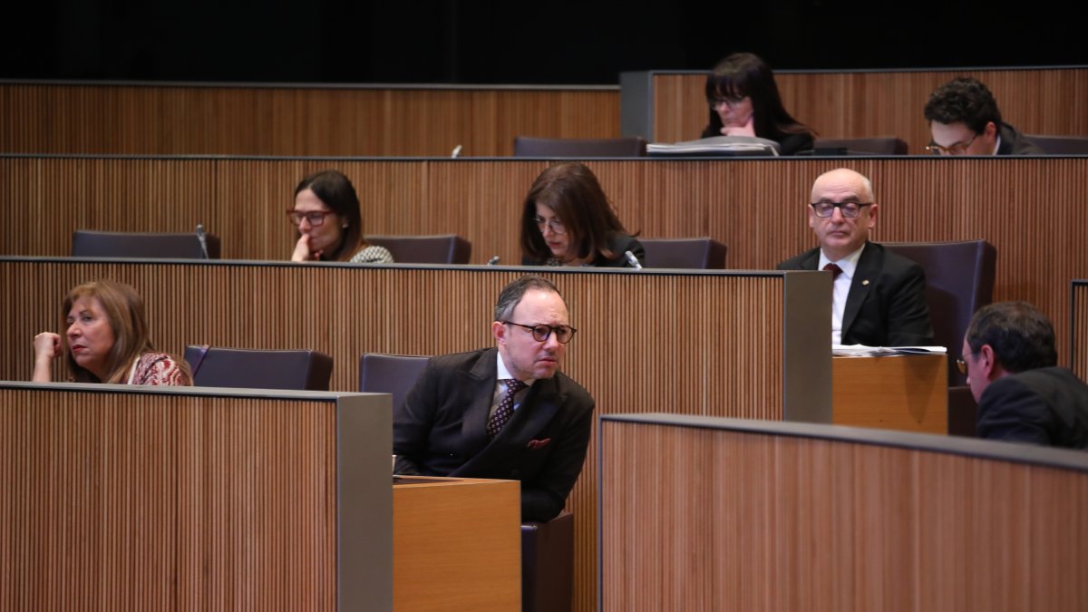 La bancada del Govern al Consell General.