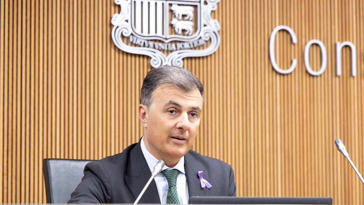 Marc Rossell durant la presentació del balanç de l'Estratègia de Transformació Digital