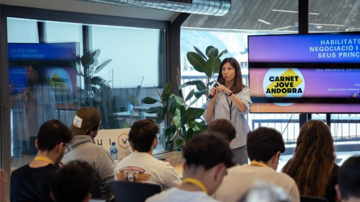 Una xerrada d'emprenedoria organitzada pel Carnet Jove anteriorment