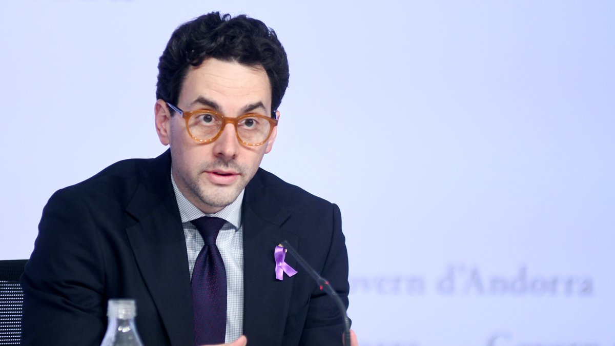 Guillem Casal durant la roda de premsa posterior al consell de ministres