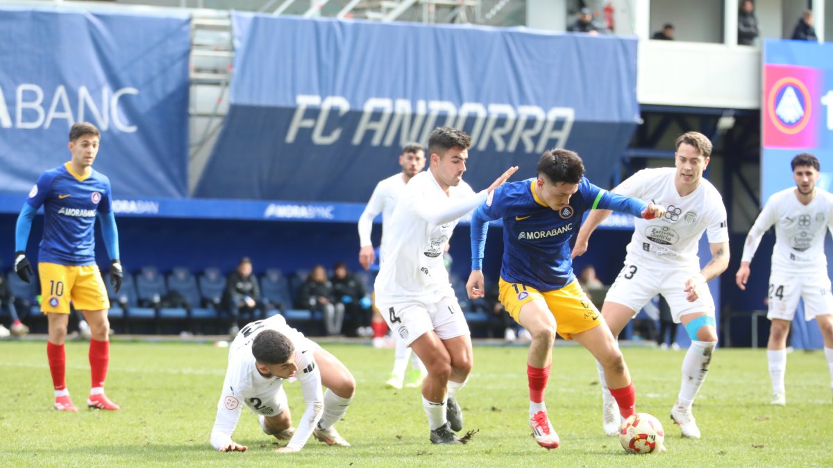 Lautaro, al duel contra el Lugo a l’Estadi Nacional.