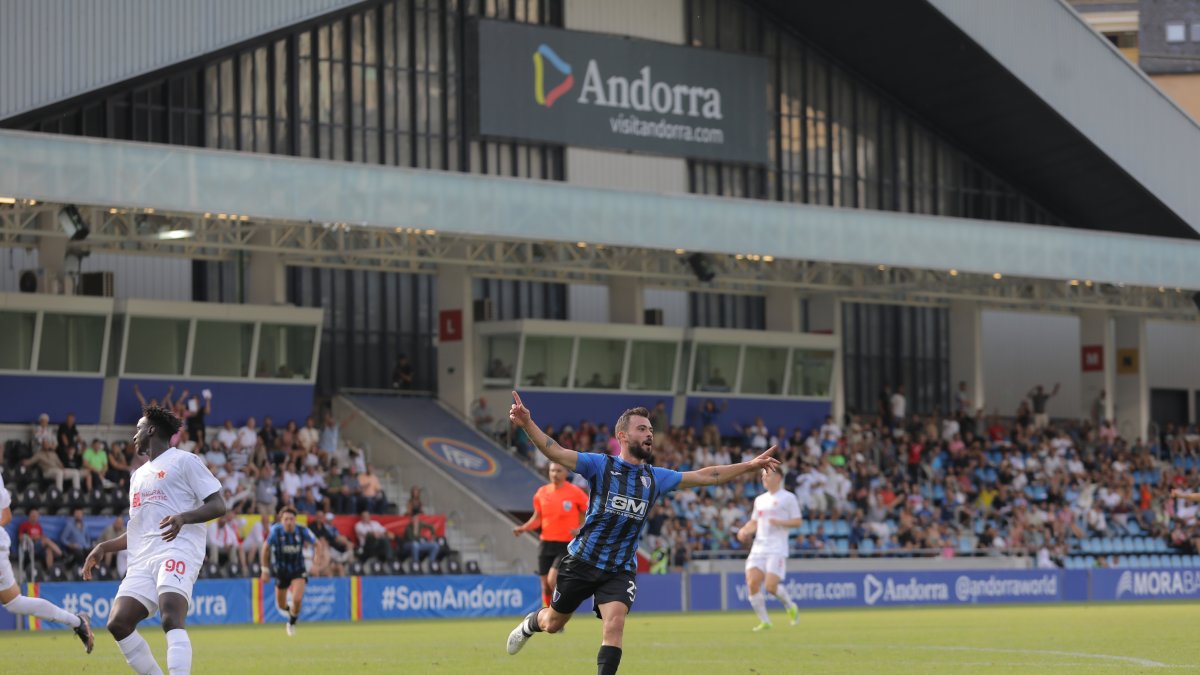 Duel europeu de l’Inter Escaldes l’estiu passat a l’Estadi Nacional.