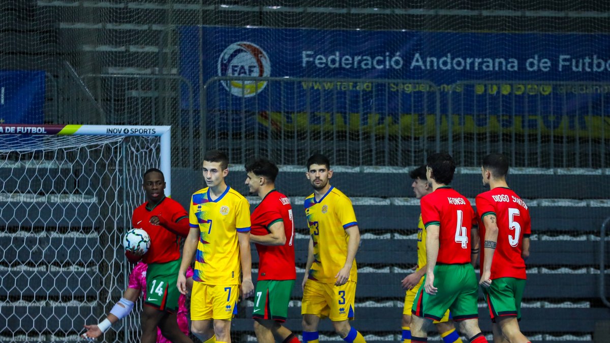 La selecció va fer suar Portugal a Andorra.