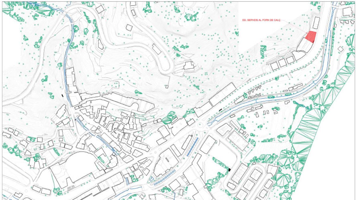 L’edifici es construirà a l’entrada nord al poble de Canillo.